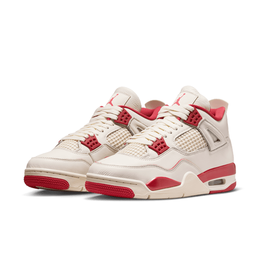 Nike Women's Air Jordan 4 Retro "Pale Ivory and Tough Red" HV0823-108